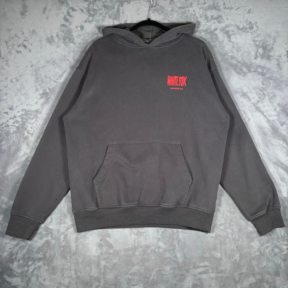 White Fox Boutique Archive 6.0 Oversized Hoodie Charcoal Gray Women’s Size S/M